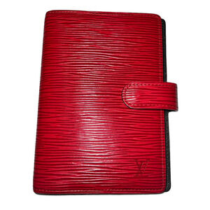 Louis Vuitton Red Epi Small Ring Agenda Cover